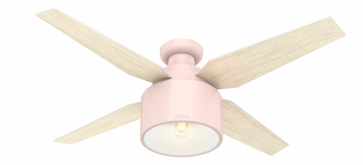 Cranbrook 52"Ceiling Fan Blush Pink stylish medium fans for contemporary homes