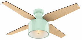 Cranbrook 52"Ceiling Fan Mint energy-efficient medium fans with remote