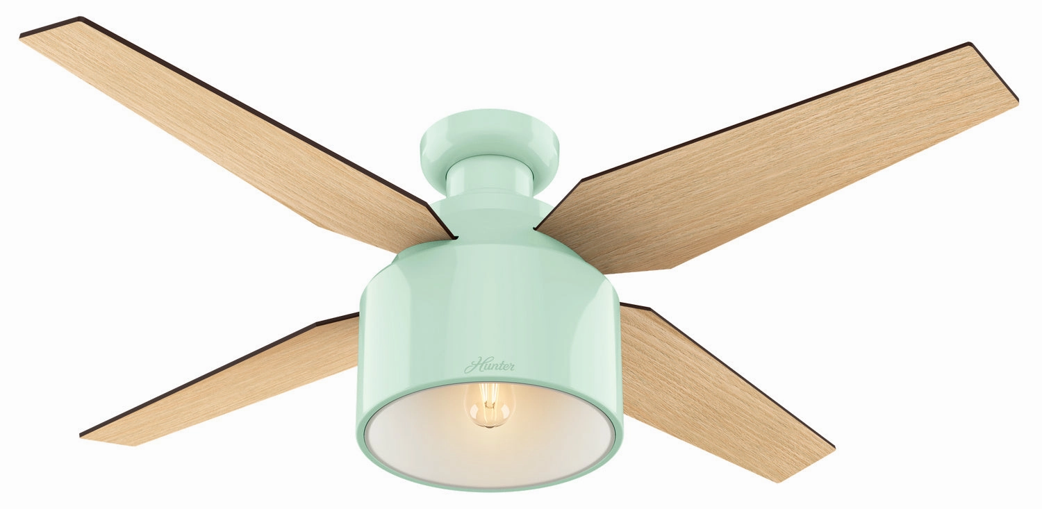 Cranbrook 52"Ceiling Fan Mint energy-efficient medium fans with remote