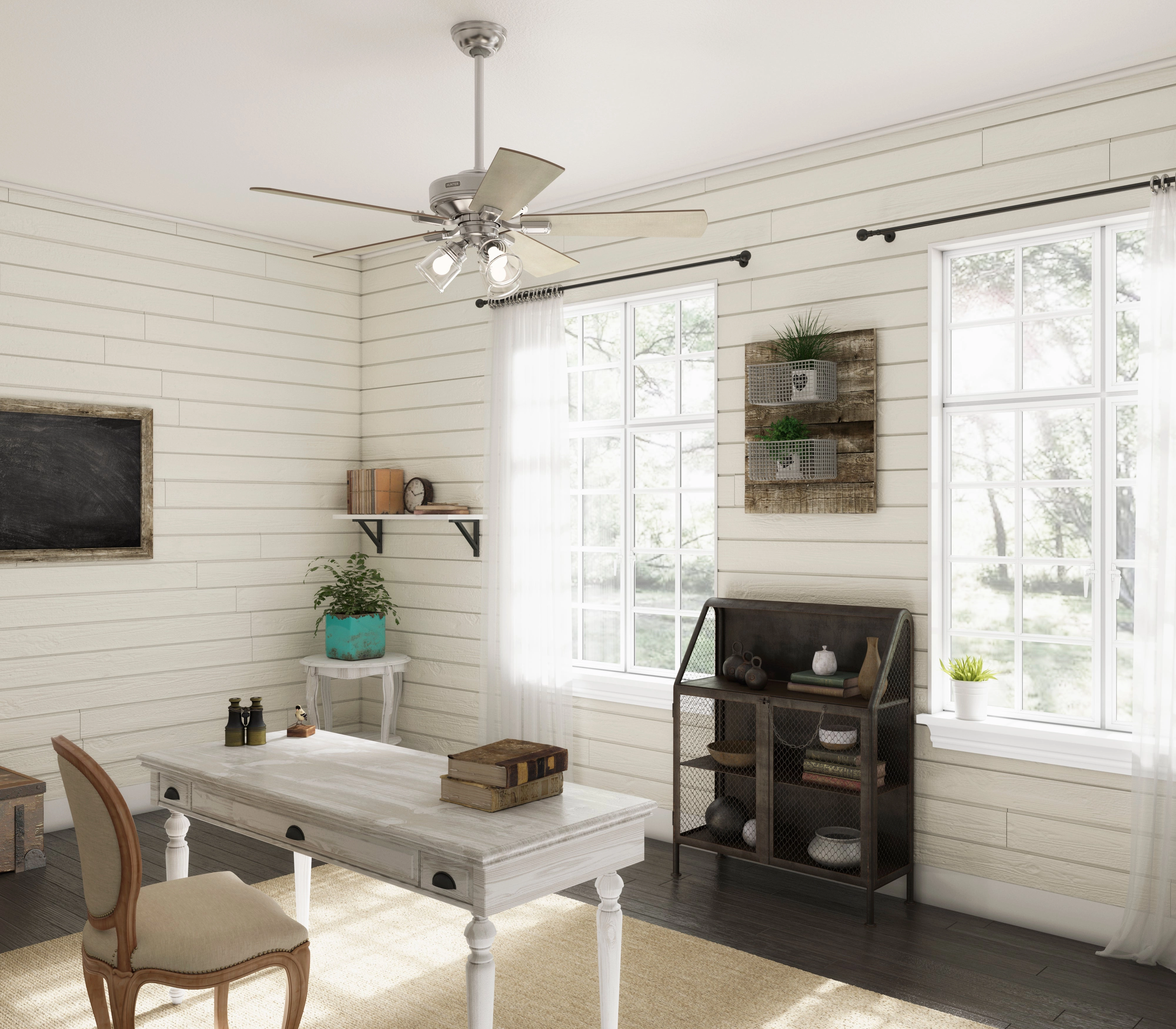 Crestfield 52"Ceiling Fan Brushed Nickel