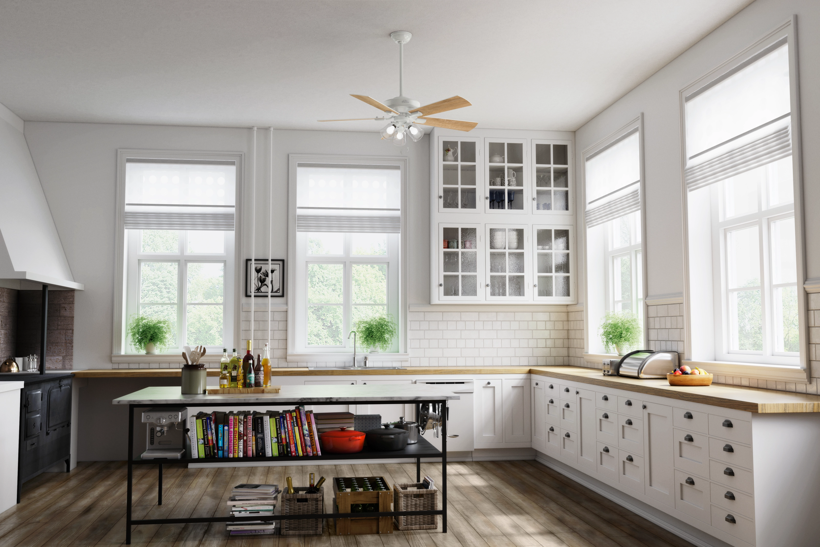 Crestfield 52"Ceiling Fan Fresh White