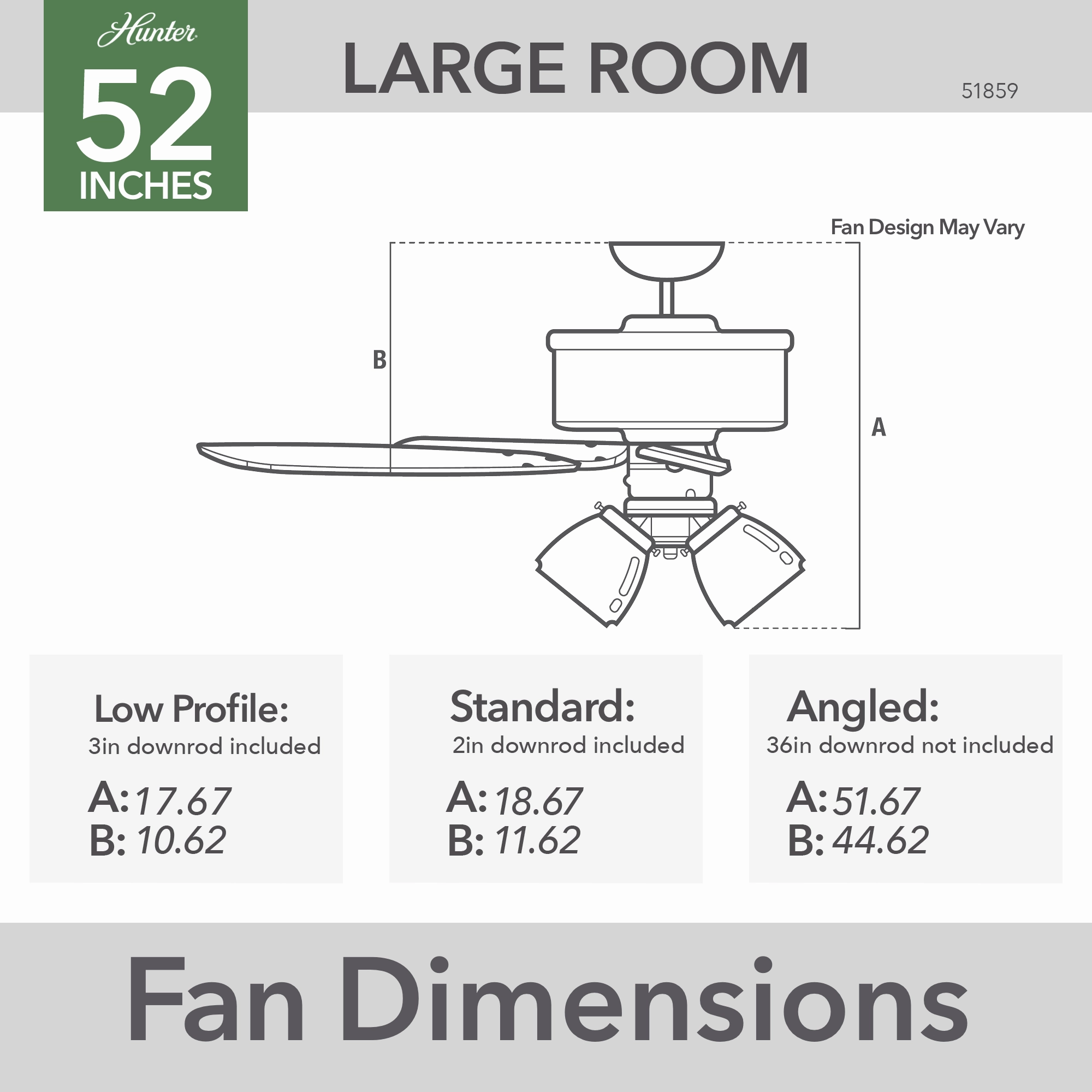 Crestfield 52"Ceiling Fan Fresh White