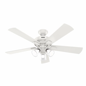 Crestfield 52"Ceiling Fan Fresh White versatile medium fans for any space