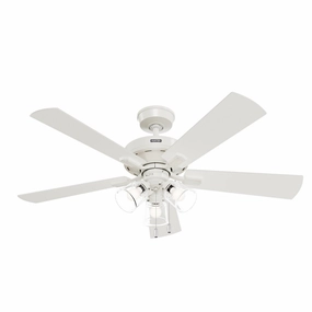 Crestfield 52"Ceiling Fan Fresh White affordable medium fans for summer