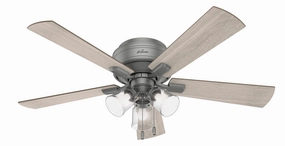 Crestfield 52"Ceiling Fan Matte Silver oscillating medium fans with strong airflow