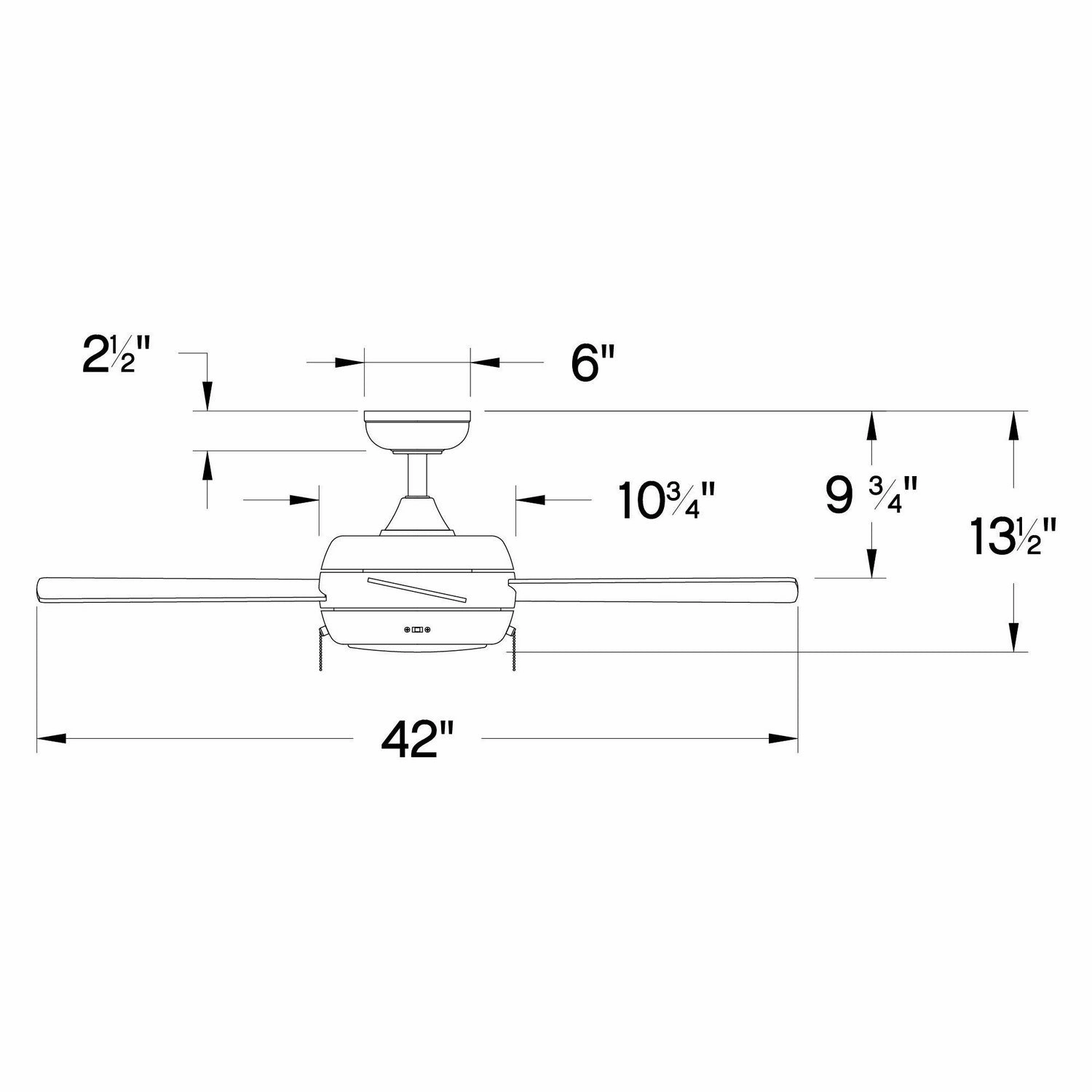Croft 42"Ceiling Fan Chalk White