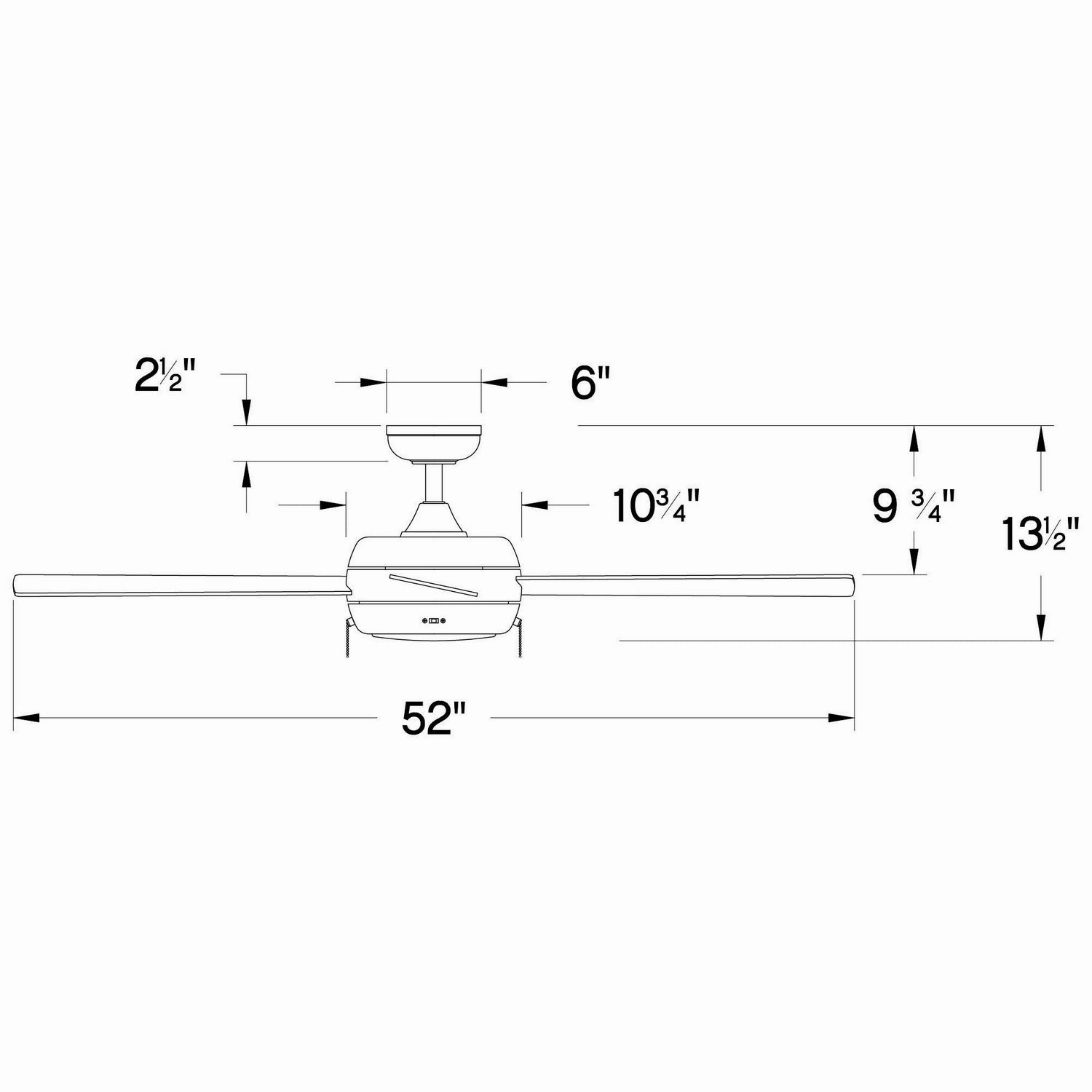 Croft 52"Ceiling Fan Chalk White