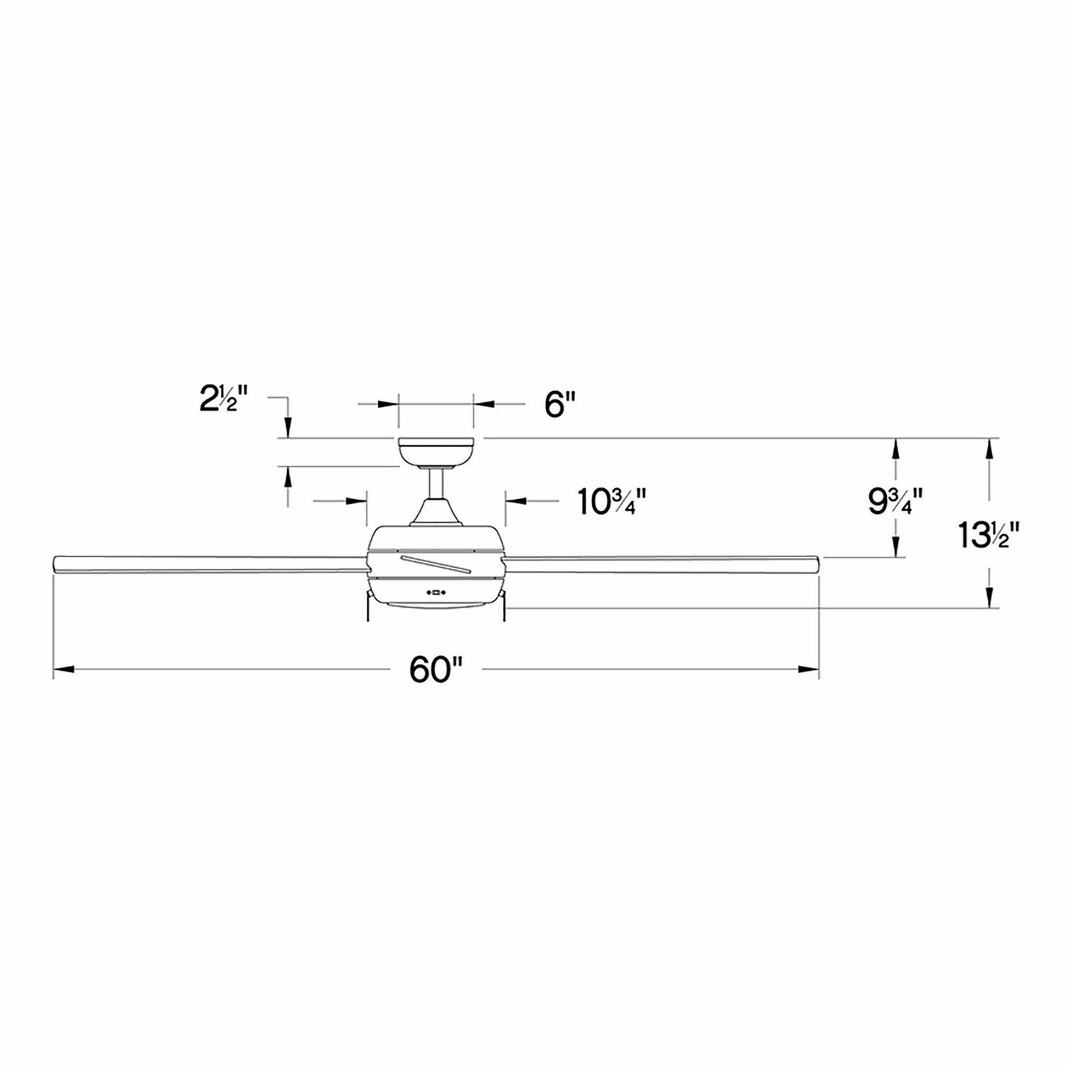 Croft 60"Ceiling Fan Chalk White