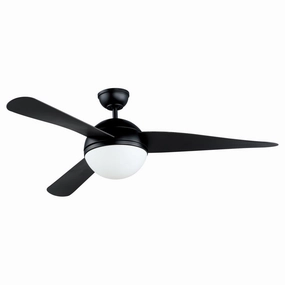Cupola 52"Ceiling Fan Black medium size fans for home ventilation