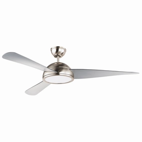 Cupola 52"Ceiling Fan Satin Nickel versatile medium fans for any space