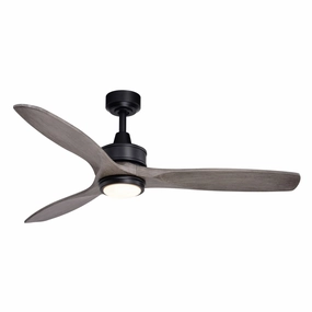 Curtiss 52"Ceiling Fan Black energy-efficient medium fans with remote