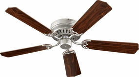 Custom Hugger 52"Ceiling Fan Satin Nickel compact medium fans for desks and counters
