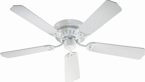Custom Hugger 52"Ceiling Fan White medium electric fans for multi-room use
