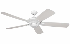 Cyclone 60"Ceiling Fan White medium electric fans for multi-room use