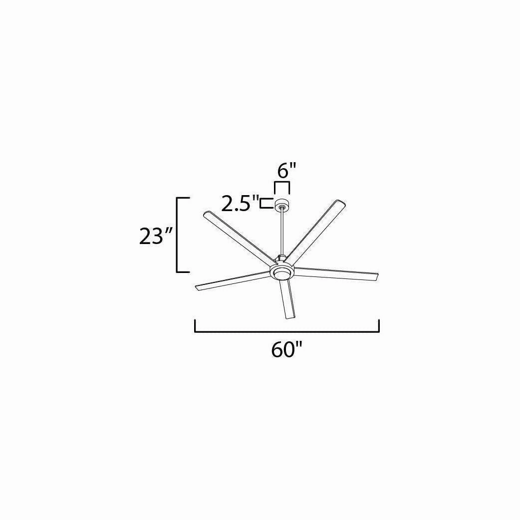 Daisy 60" 5-Blade Fan with LED Light Kit