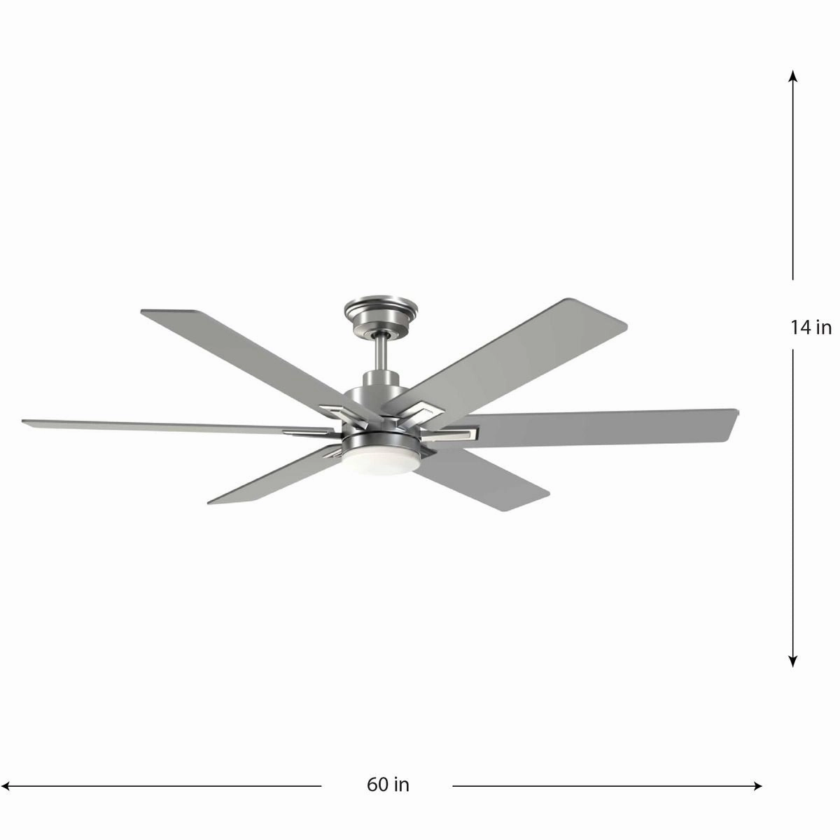 Dallam 60"Ceiling Fan Brushed Nickel