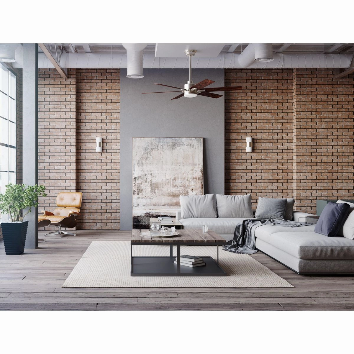 Dallam 60"Ceiling Fan Brushed Nickel
