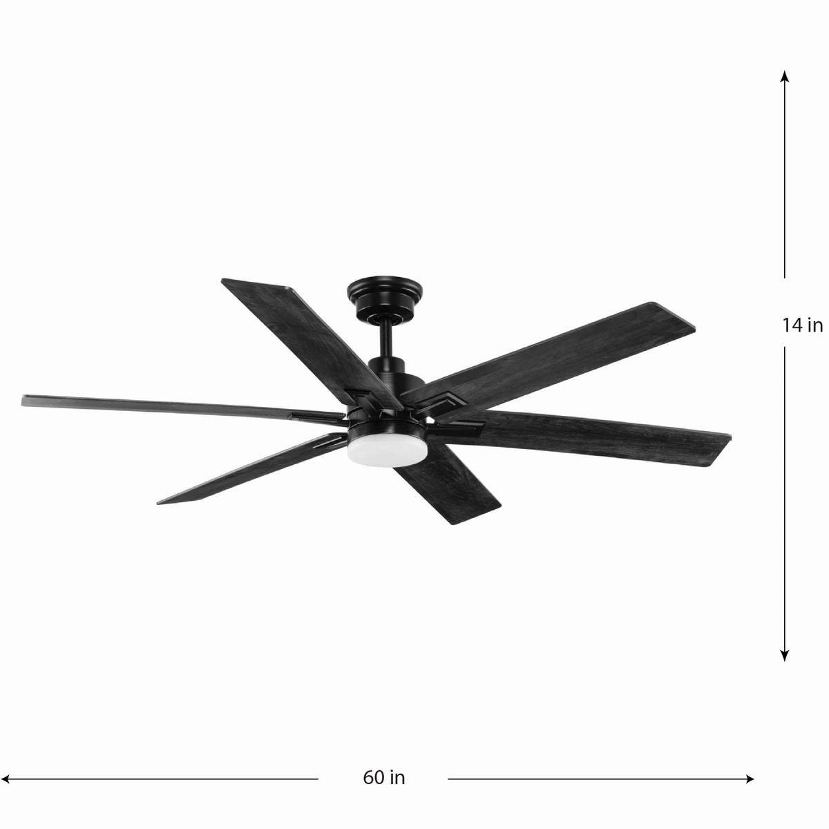 Dallam 60"Ceiling Fan Matte Black
