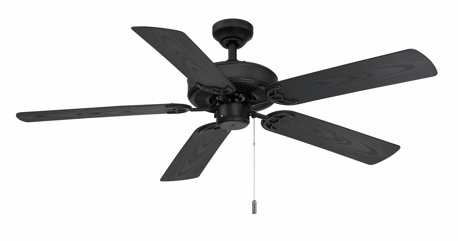 Dalton 52"Ceiling Fan Matte Black modern medium fans for everyday cooling