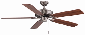 Dalton 52"Ceiling Fan Nickel portable medium fans with handle design