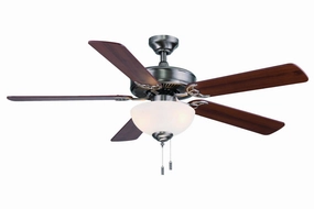 Dalton 52"Ceiling Fan Nickel quiet medium fans for living room use