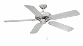 Dalton 52"Ceiling Fan Painted Brushed Nickel medium electric fans for multi-room use