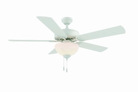 Dalton 52"Ceiling Fan White quiet medium fans for living room use