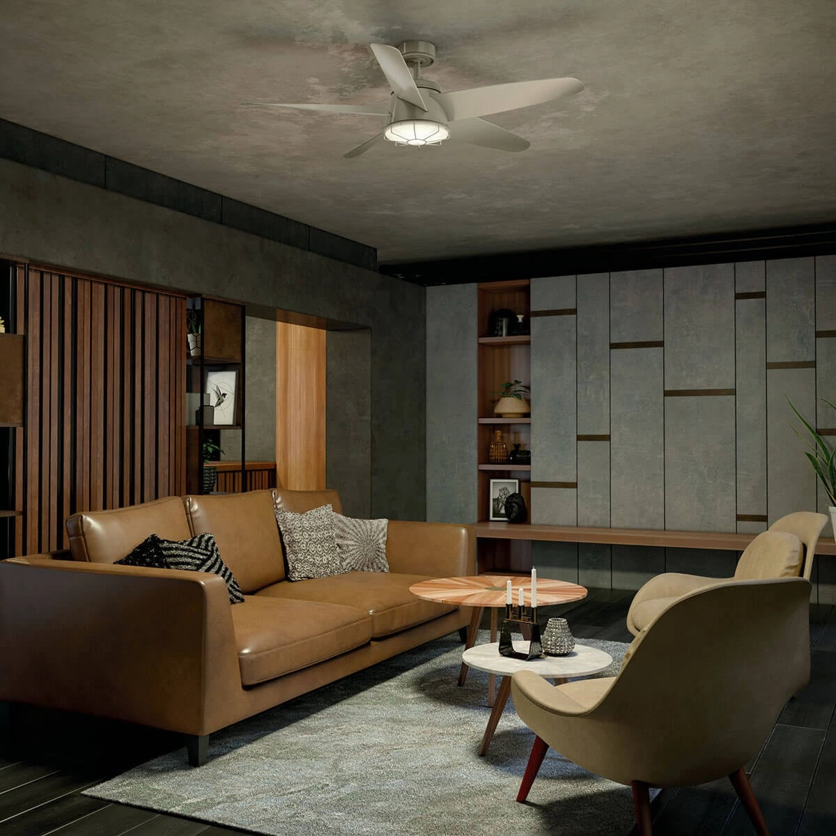 Daya 54"Ceiling Fan Brushed Nickel