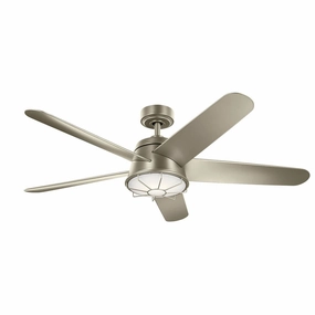 Daya 54"Ceiling Fan Brushed Nickel quiet medium fans for living room use