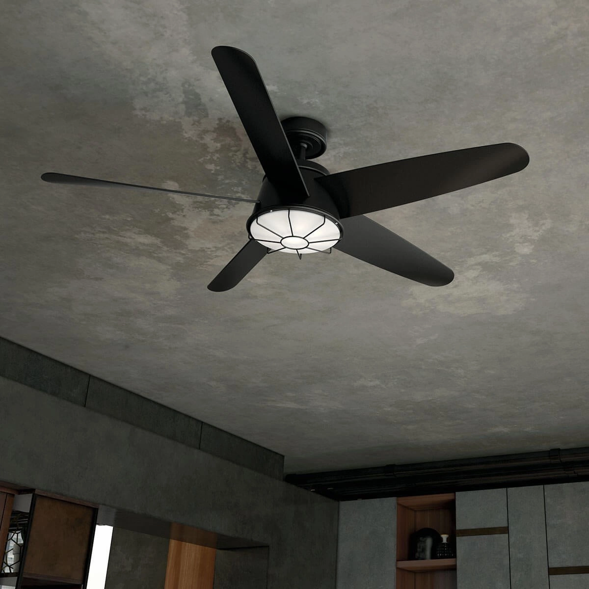 Daya 54"Ceiling Fan Satin Black