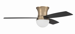 Daybreak 52"Ceiling Fan Satin Brass compact medium fans for desks and counters
