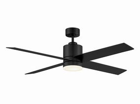 Dayton 52" Ceiling Fan Matte Black compact medium fans for desks and counters