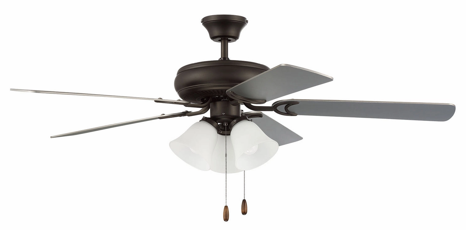 Decorator's Choice 3 Light Kit 52"Ceiling Fan Espresso affordable medium fans for summer