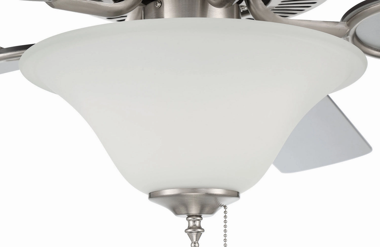 Decorator's Choice Bowl Light Kit 52"Ceiling Fan Brushed Polished Nickel