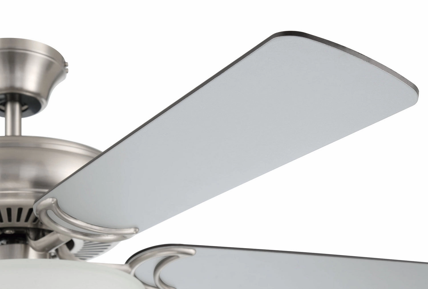 Decorator's Choice Bowl Light Kit 52"Ceiling Fan Brushed Polished Nickel
