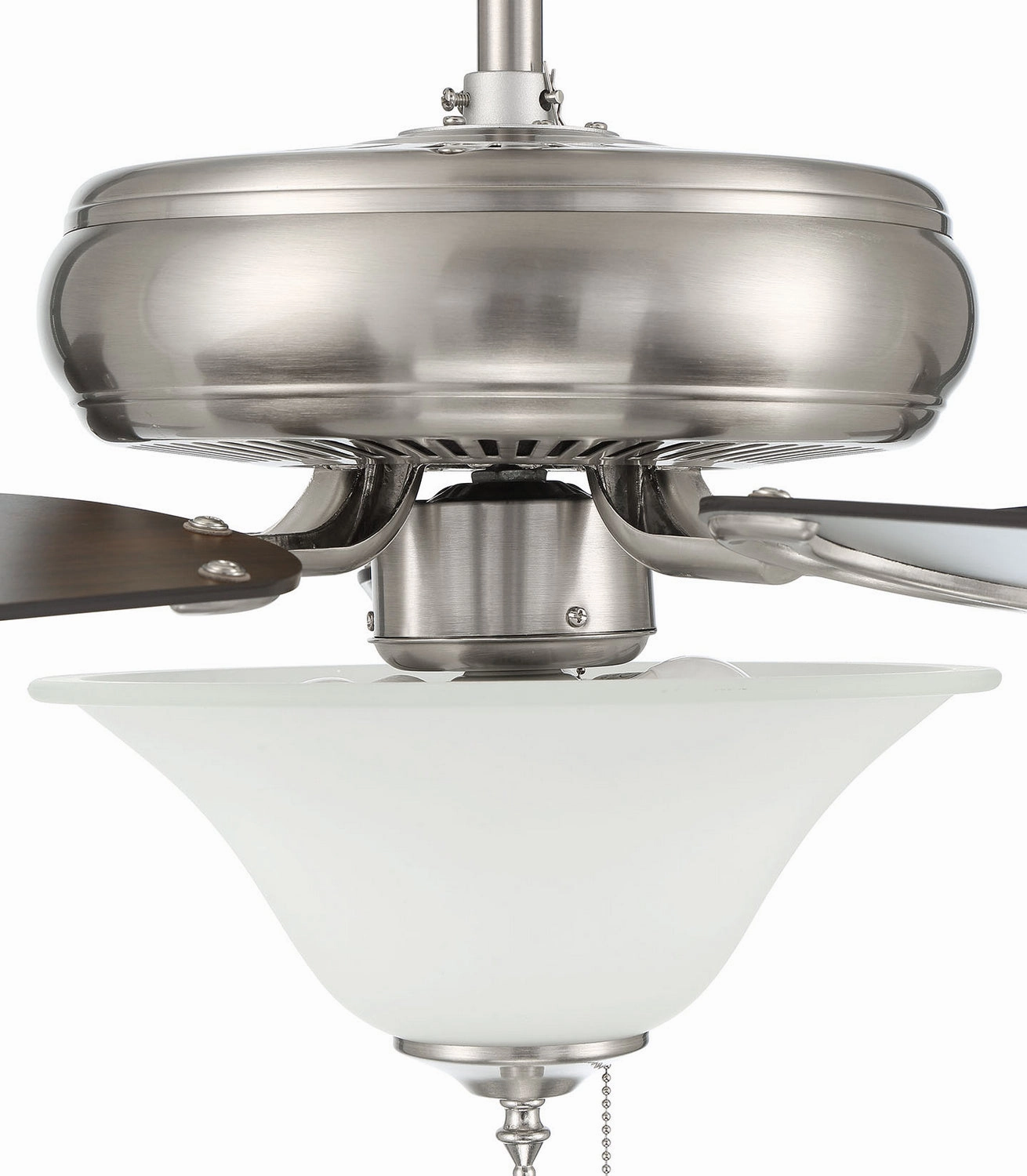 Decorator's Choice Bowl Light Kit 52"Ceiling Fan Brushed Polished Nickel