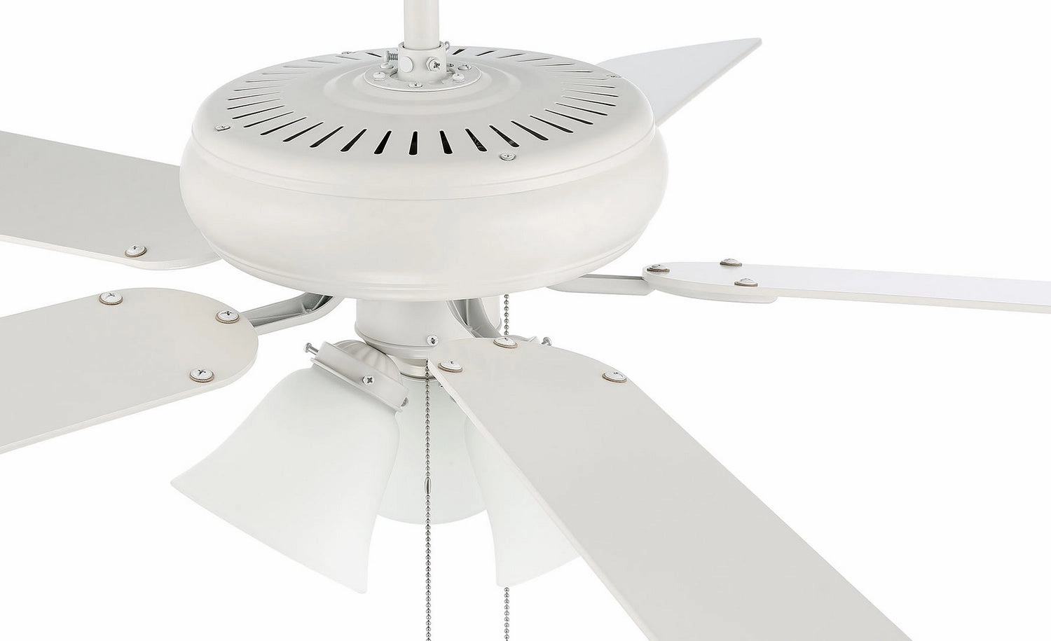 Decorator's Choice Bowl Light Kit 52"Ceiling Fan Matte White