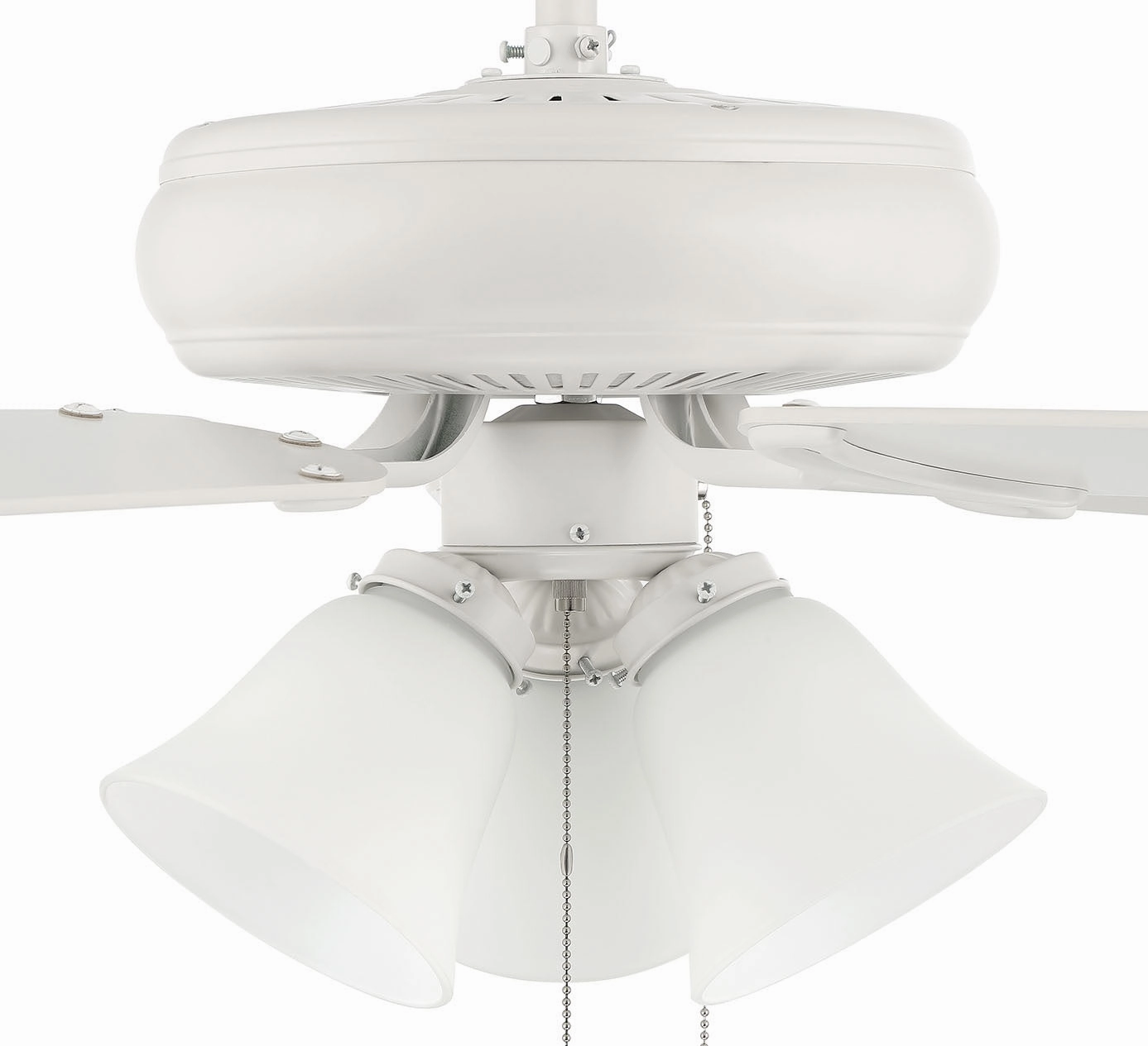 Decorator's Choice Bowl Light Kit 52"Ceiling Fan Matte White