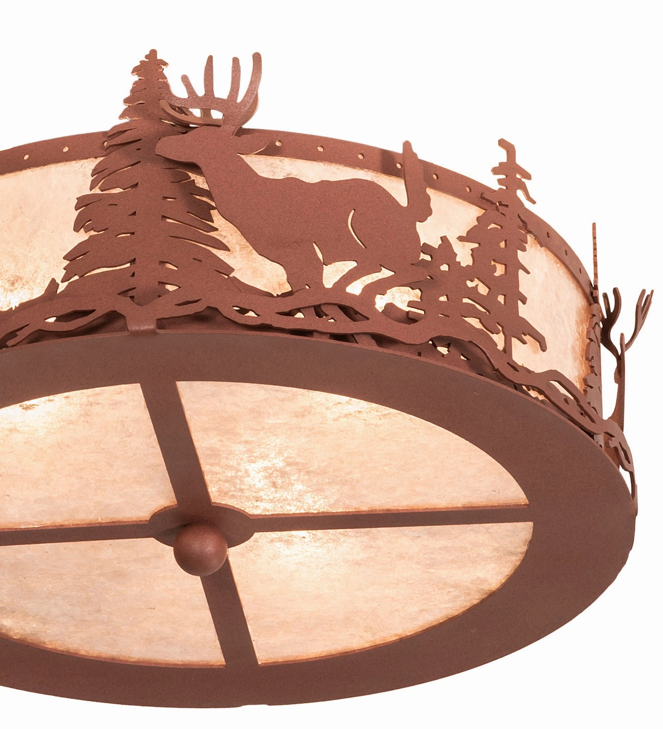 Deer At Dusk LED Fan Light Fixture
