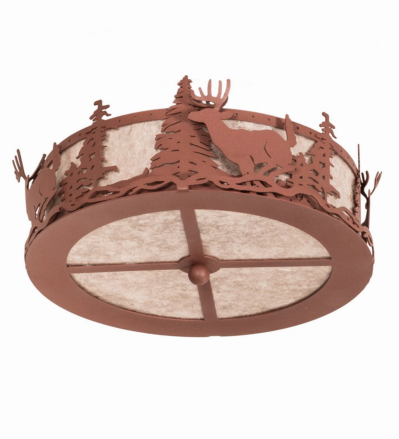 Deer At Dusk LED Fan Light Fixture