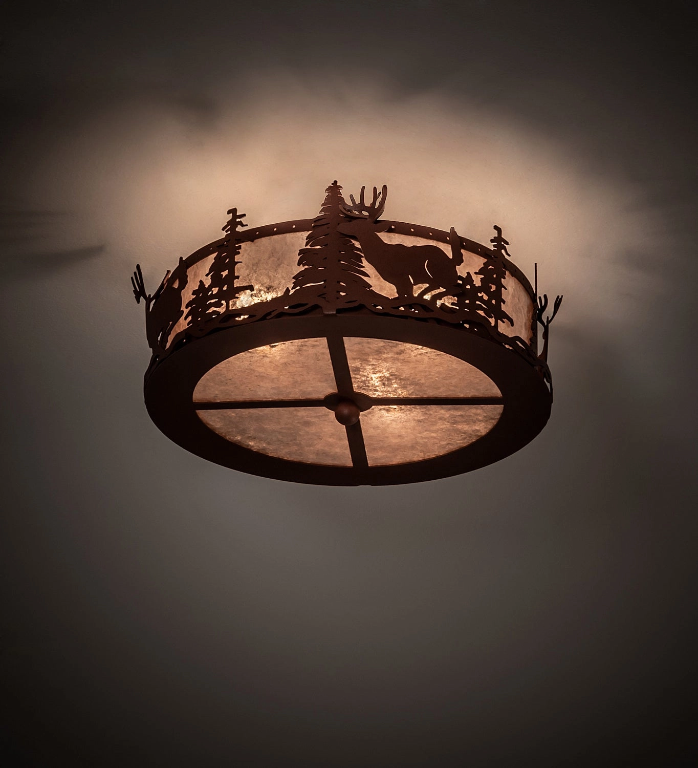 Deer At Dusk LED Fan Light Fixture