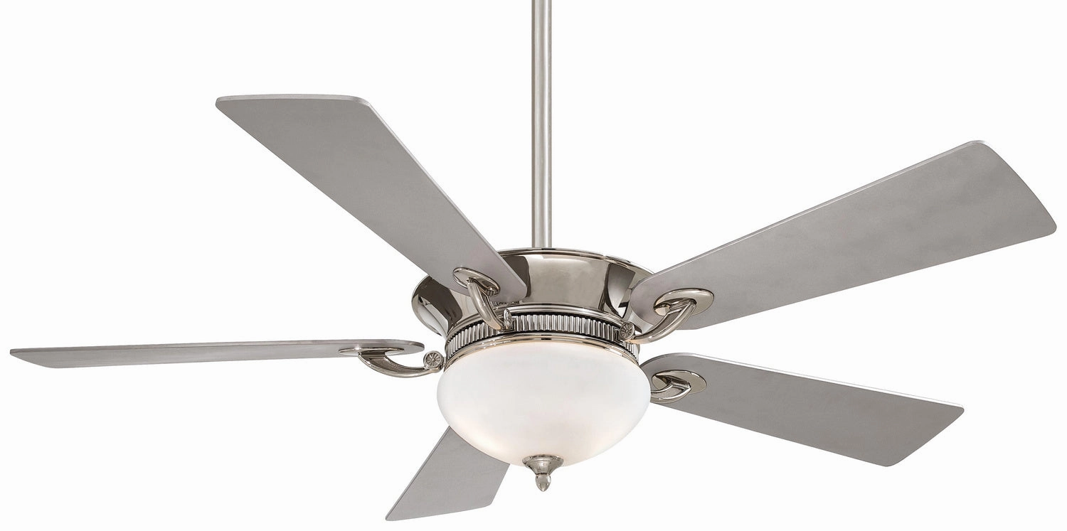 Delano Led 52"Ceiling Fan Polished Nickel portable medium fans with handle design