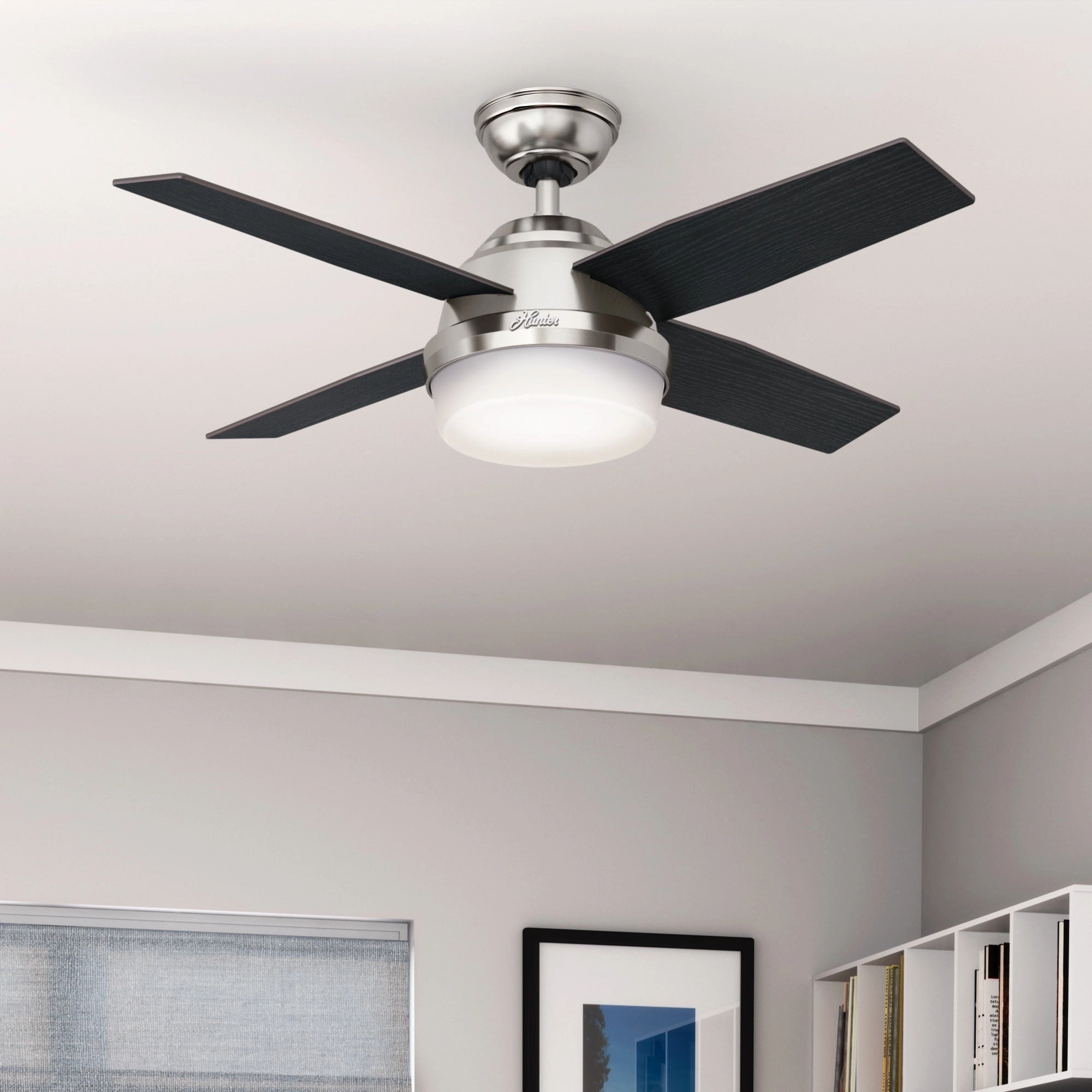 Dempsey 44"Ceiling Fan Brushed Nickel