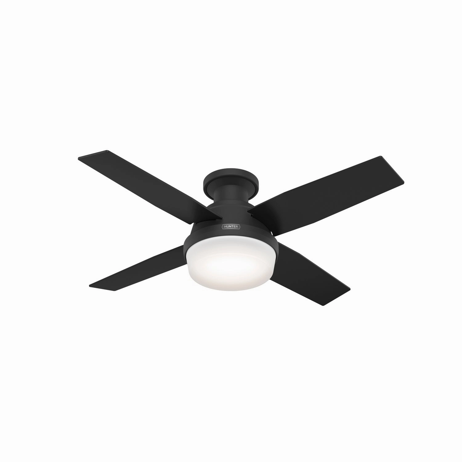 Dempsey 44"Ceiling Fan Matte Black best small fans for home and travel