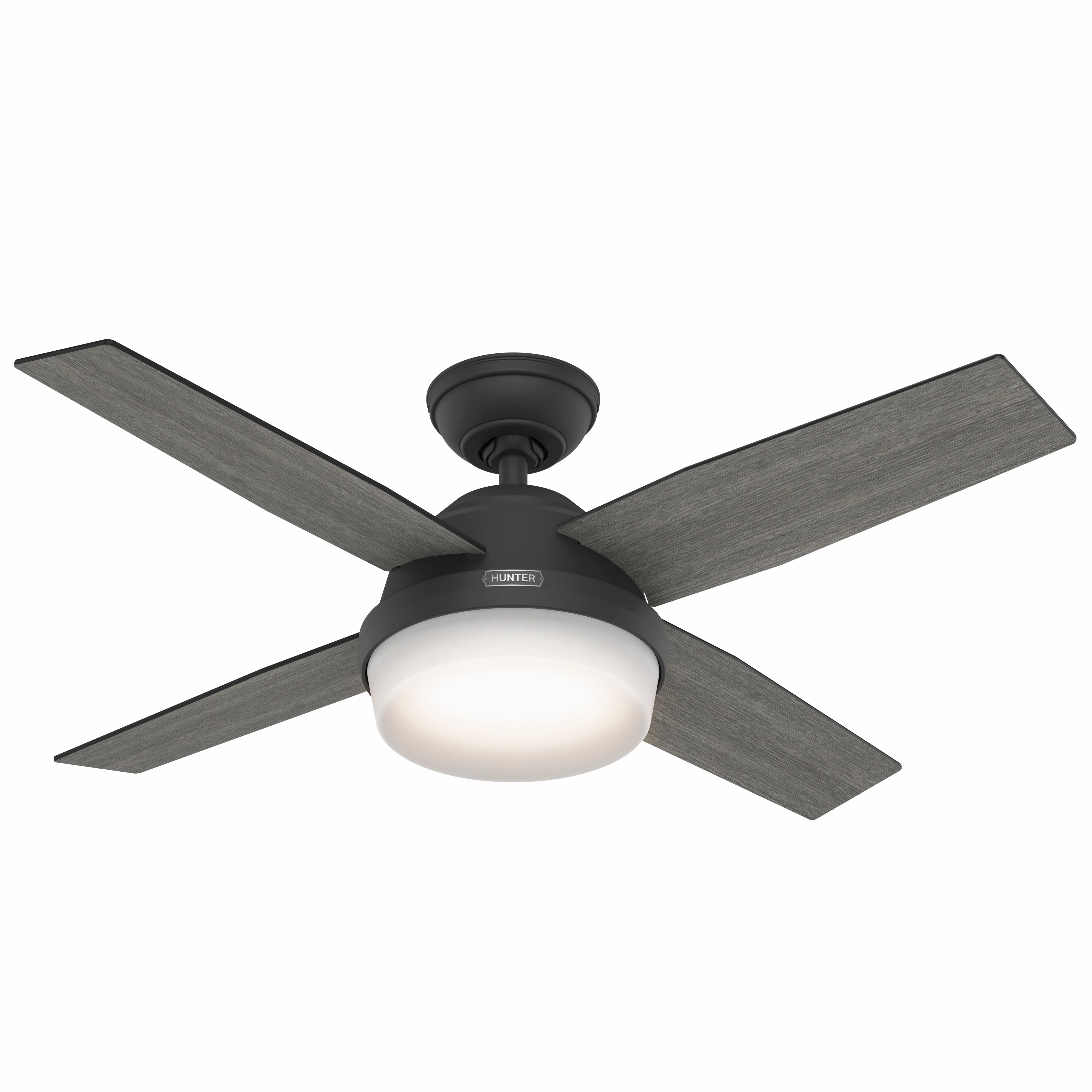 Dempsey 44"Ceiling Fan Matte Black
