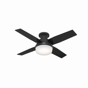 Dempsey 44"Ceiling Fan Matte Black best small fans for home and travel