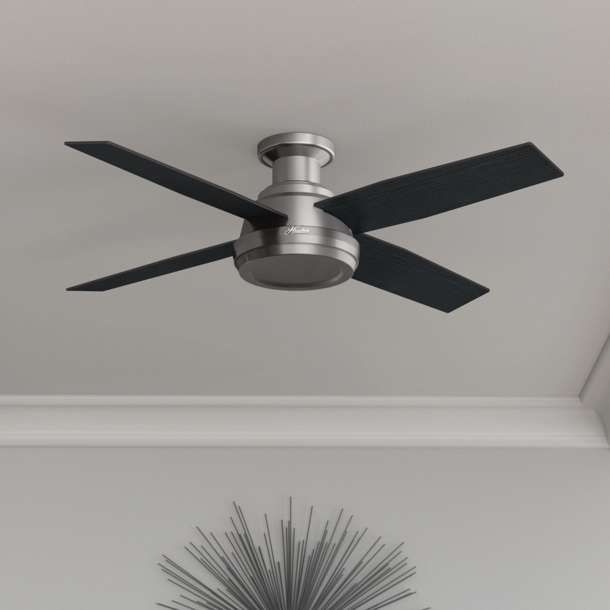 Dempsey 52"Ceiling Fan Brushed Nickel