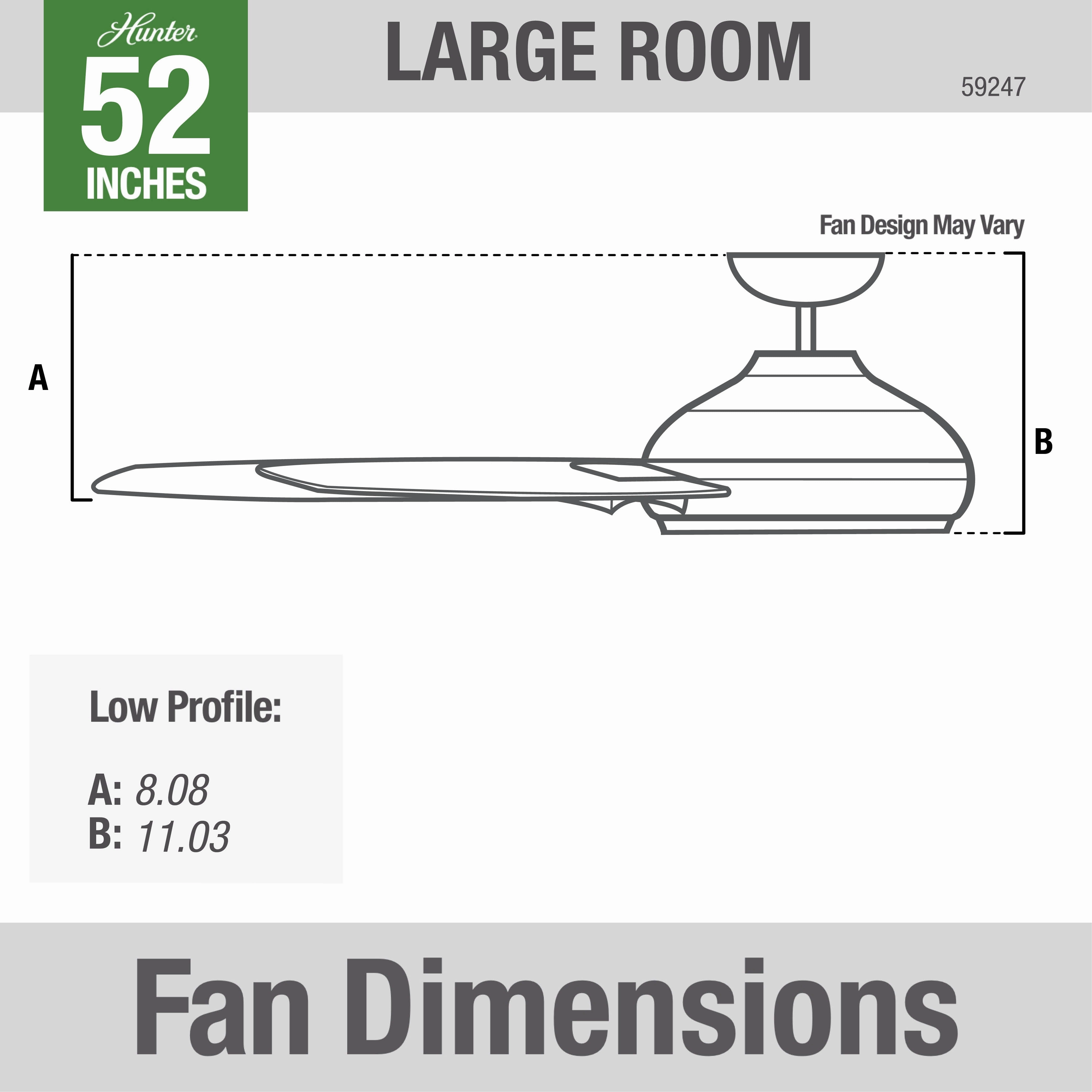 Dempsey 52"Ceiling Fan Brushed Nickel