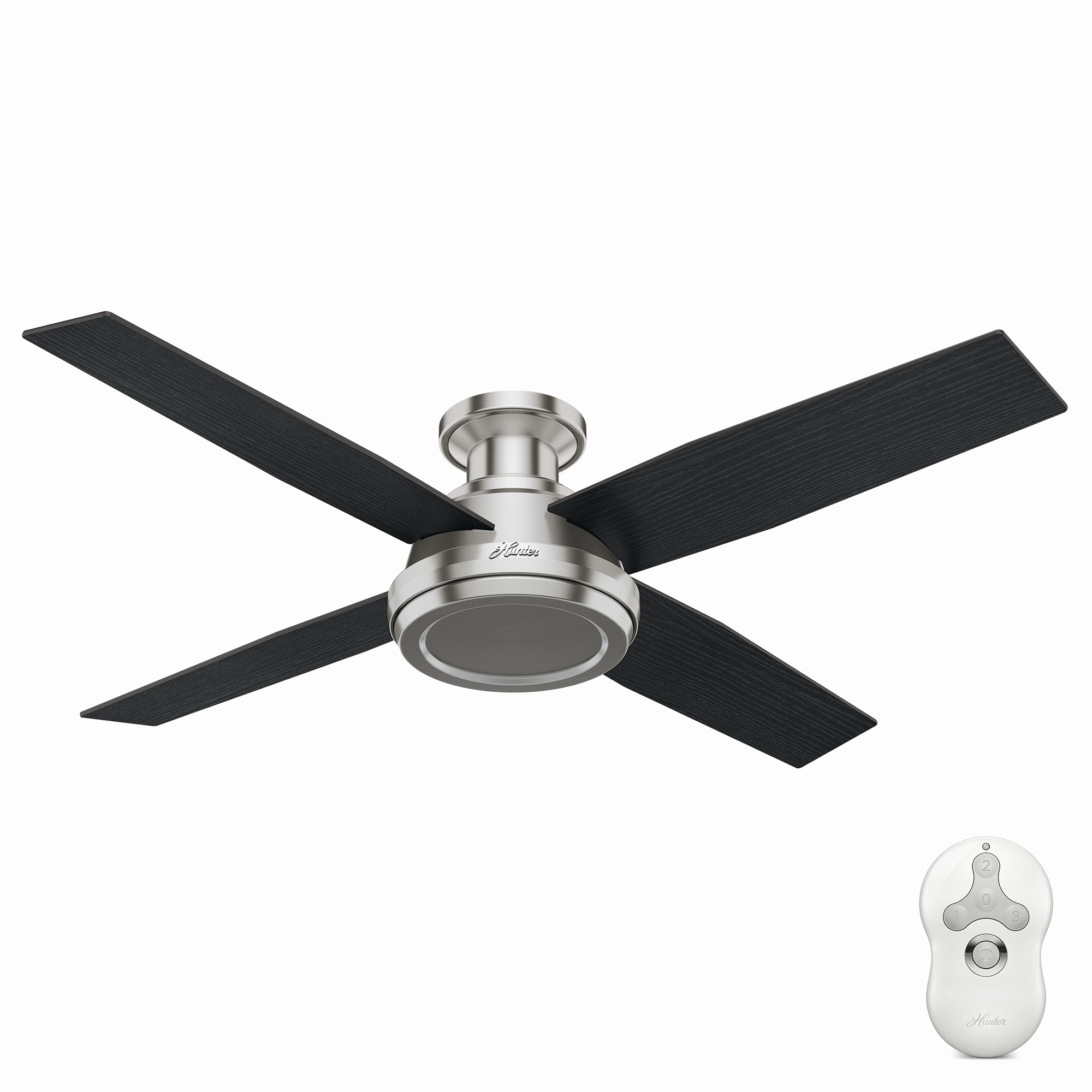 Dempsey 52"Ceiling Fan Brushed Nickel