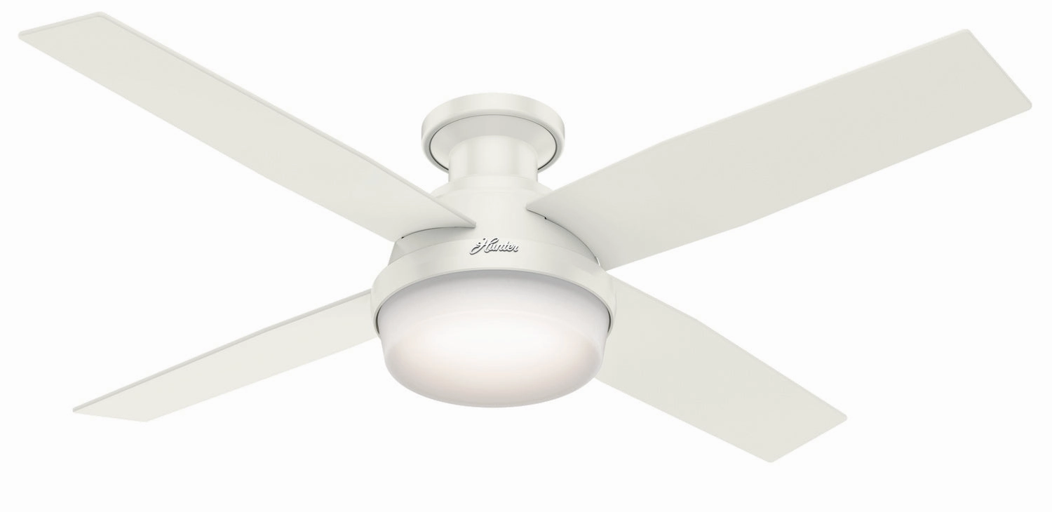 Dempsey 52"Ceiling Fan Fresh White oscillating medium fans with strong airflow